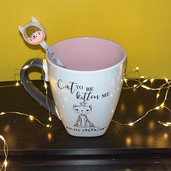 🐇 10 Strawberry Street “Cat to be Kitten right Meow” 20 oz mug with pen - gift - Picture 8 of 9